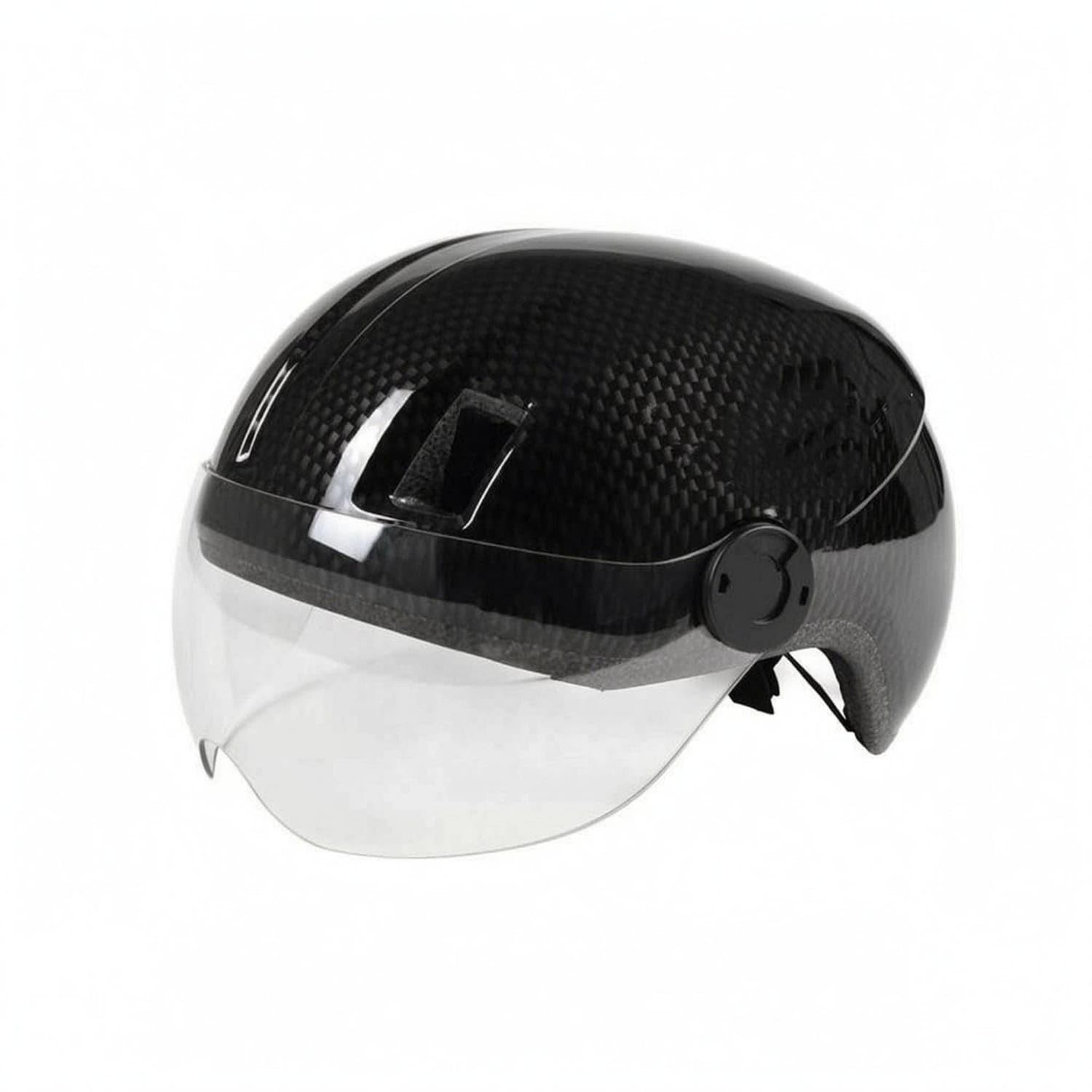bnf® Molded with Face Glossy Finish Cycling Inner Padding Sports Safety Gear Lightweight, Carbon Fiber, Transparent Lens-picture-52