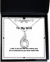 Vista 1 de I Wish to be The one who Makes Your Life as Beautiful as You Have Made Mine Rising Phoenix Necklace, Wife Jewelry, Epic for Wife