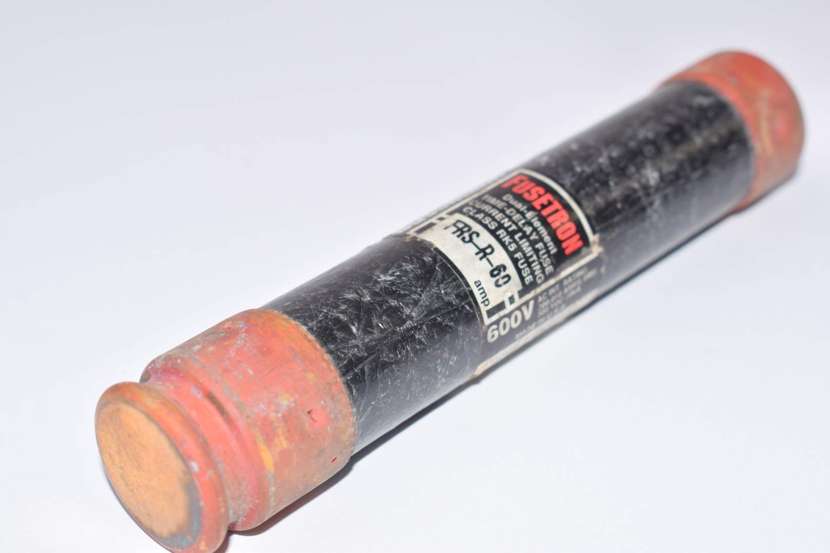 Bussmann FRS-R-60 60 Amp Fusetron Dual Element Time-Delay Current Limiting Class RK5 Fuse, 600V UL Listed