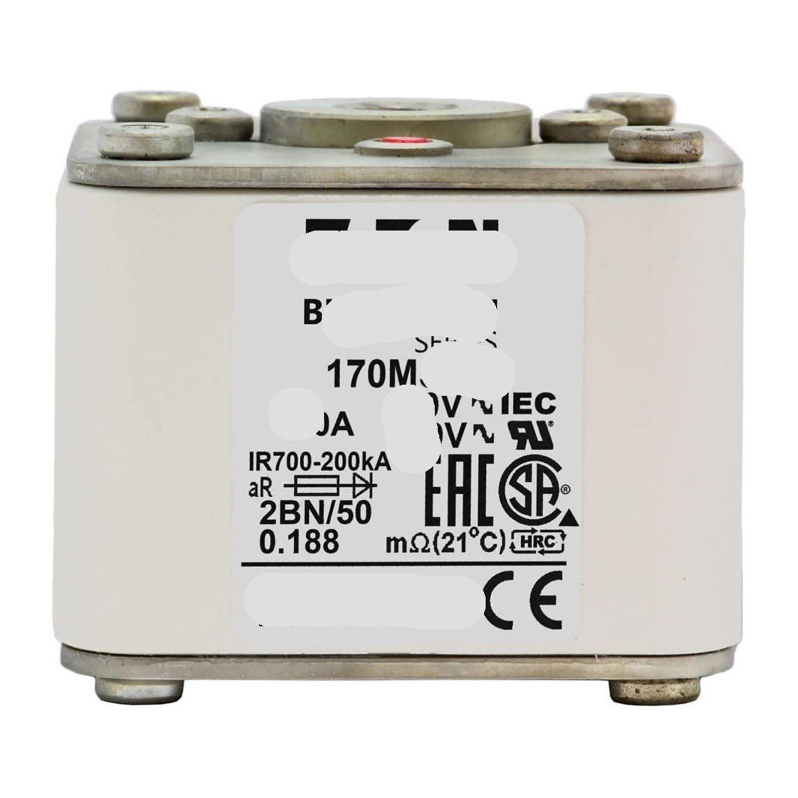 Fusible 170M5418 de cubo estándar europeo con tipo de instalación de extremo