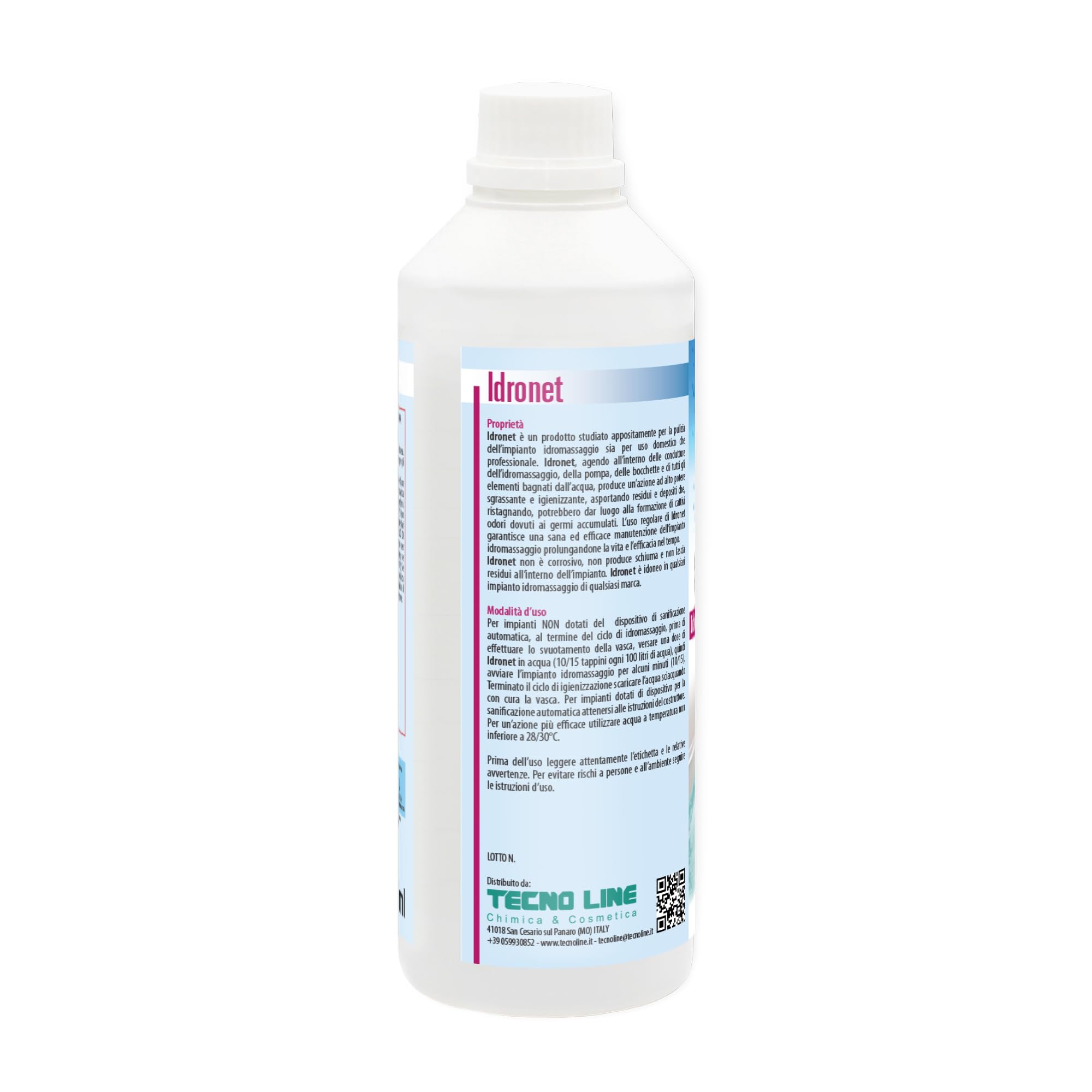 Metacril Detergen 500 ML + Idronet 500 ML, Détergent et Nettoyant anticalcaire, Idéal pour les baignoires balnéo