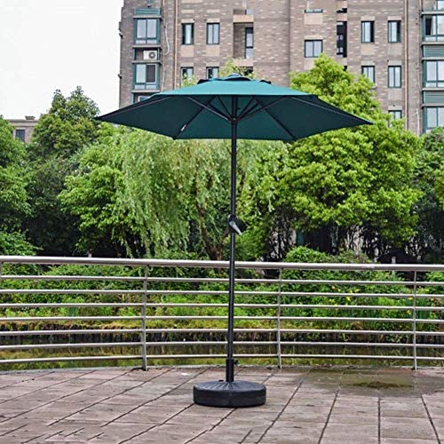 Sombrilla de jardín 200 cm verde con manivela 5