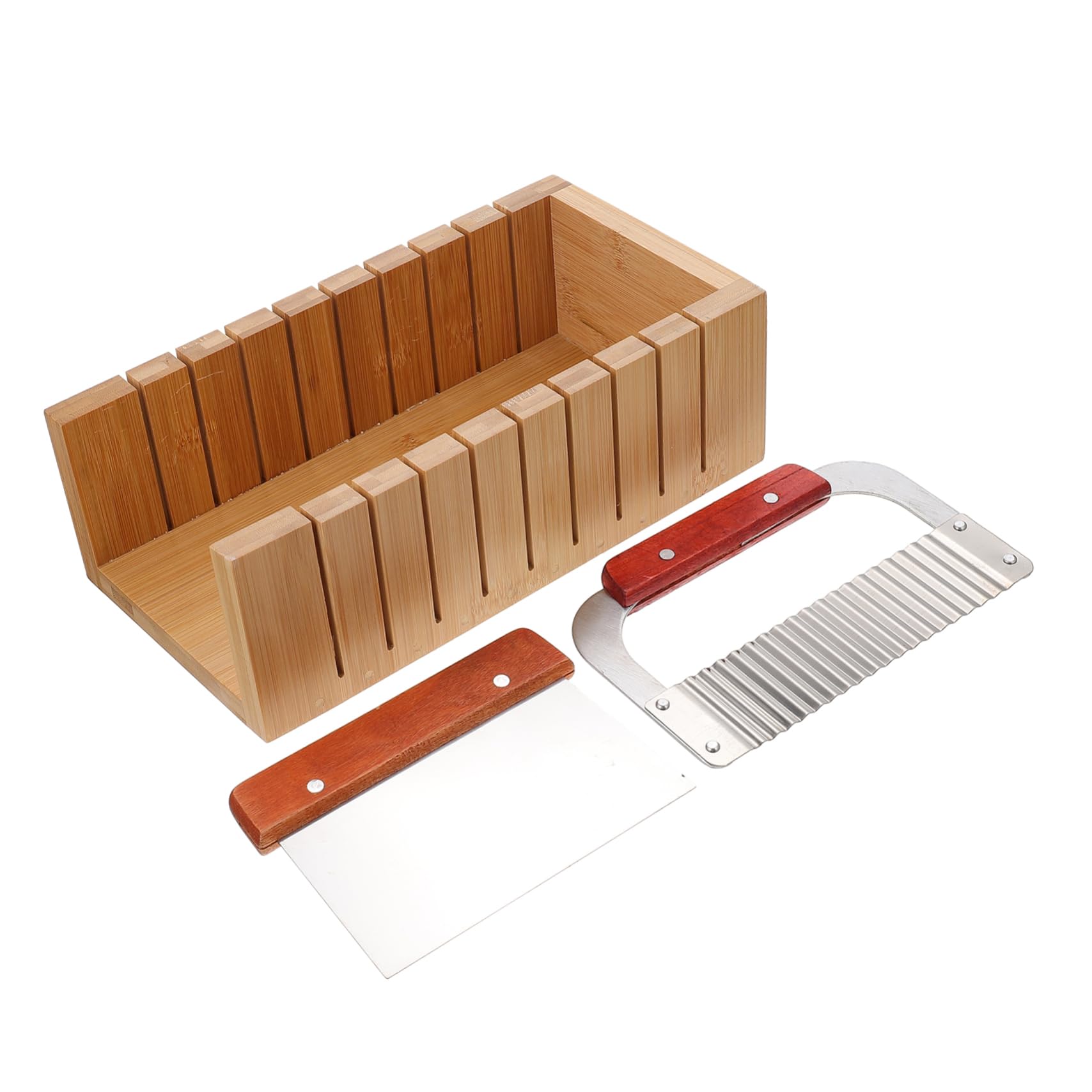 Coupe-savonnette en bois et acier inoxydable SHINEOFI pour découpe précise