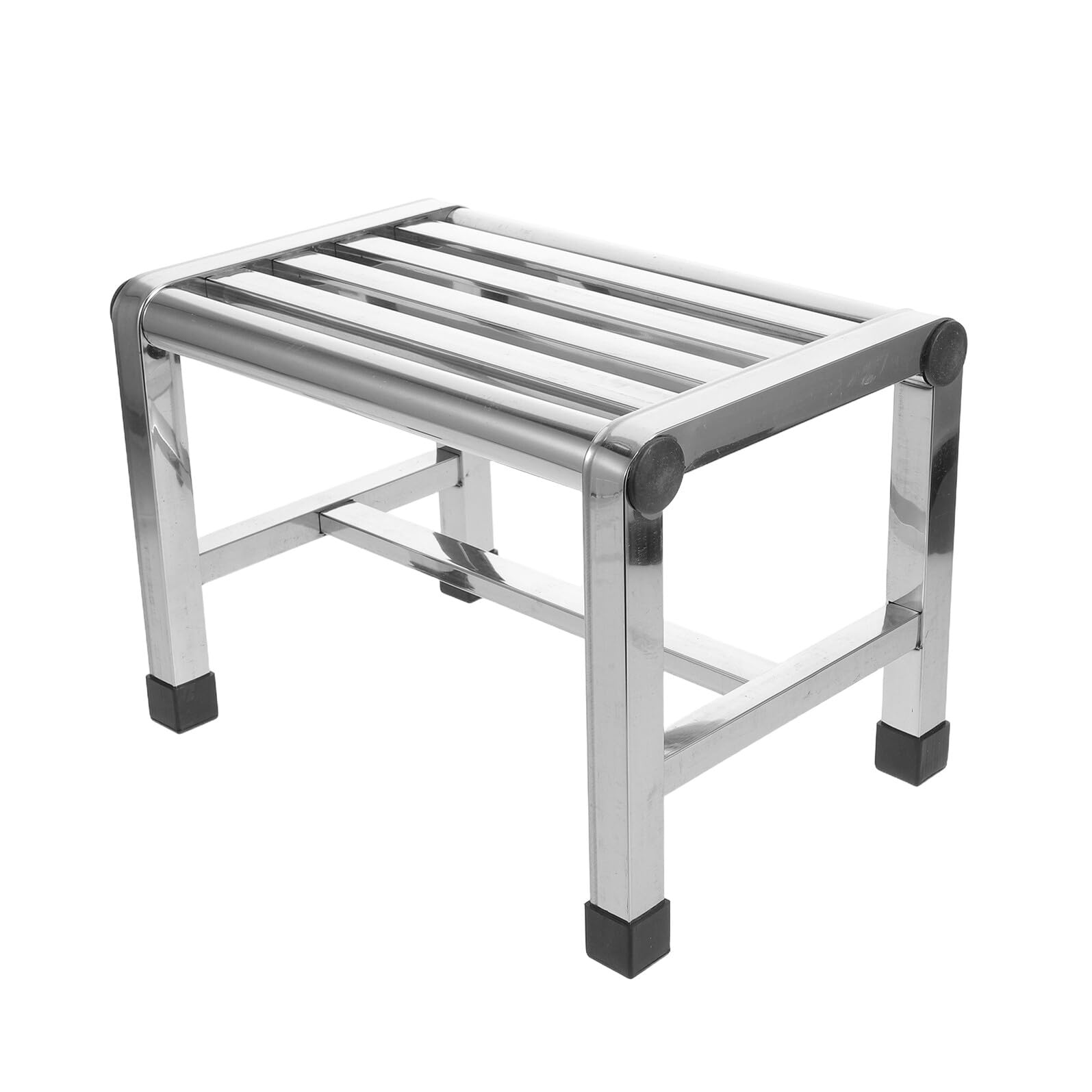 Stołek Łazienkowy Ze Stali Nierdzewnej Kompaktowy Metalowy Taboret Do Kąpieli dla Seniorów i Chłopiec Dziewczynka Antypoślizgowy Krzesełko Prysznicowe Do Domu Kuchni i Toalety