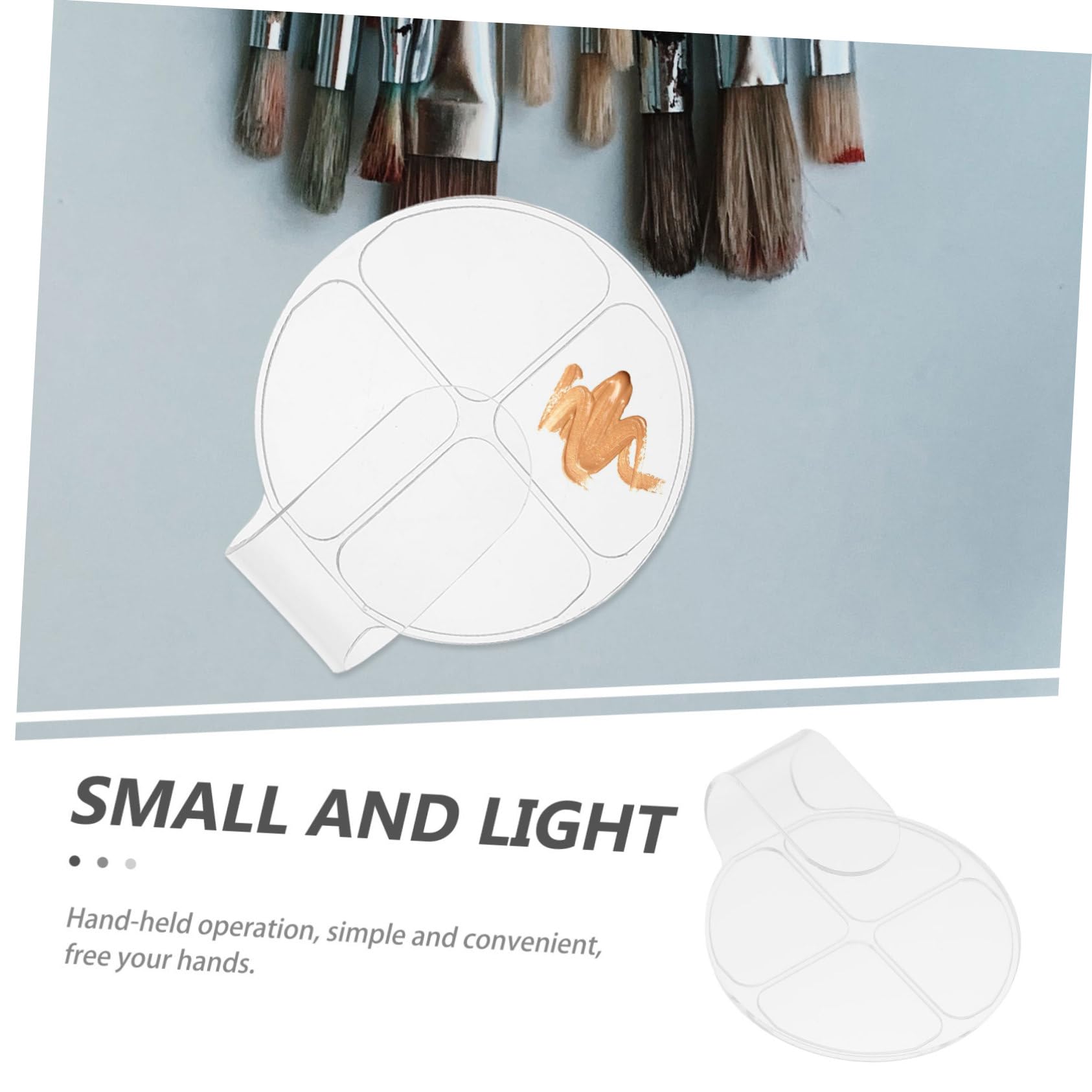 BELLIFFY 2pcs Makeup Palette Foundation Mixing Tray Blending Plate for Makeup Artist Nail Pallet Smooth Surface for Easy Mixing