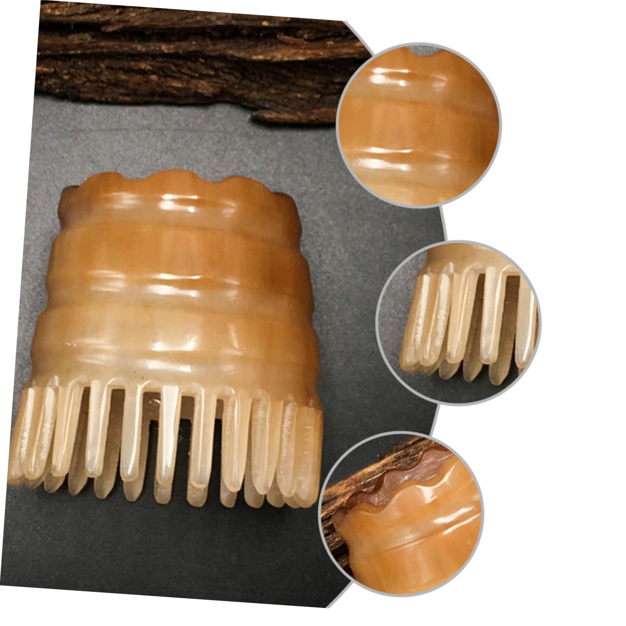 Cepillo de Champú Natural de Plástico, Peine de Masaje para Cuero Cabelludo, Masajeador de Cabeza para Ducha y Relajación