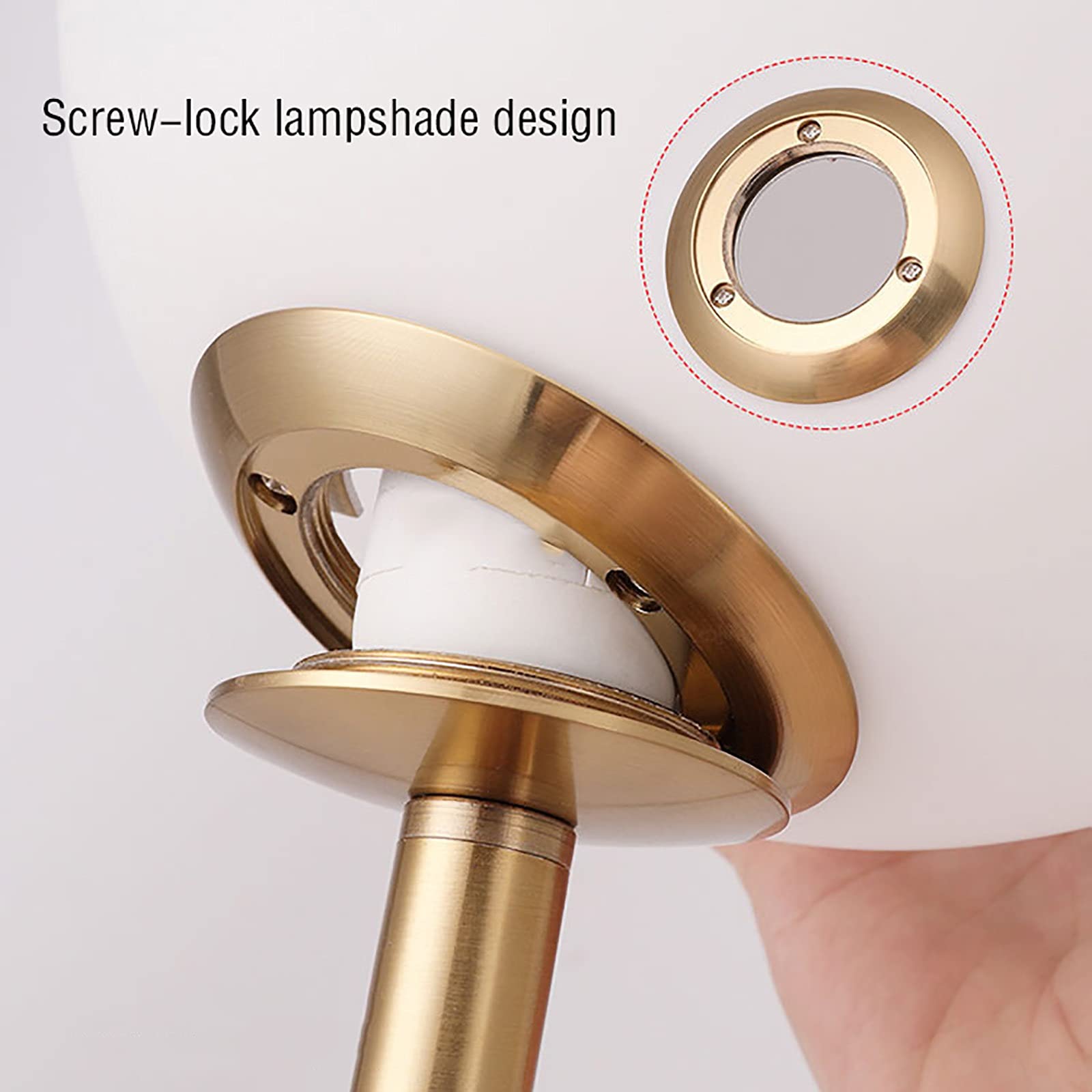 TTDGYYXW Lampada da ad Angolo Regolabile con Effetto Bianco Latte - Luce da Lettura Perfetta per l'arredamento della casa (Disponibile nei Colori A e B)
