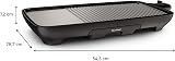 Tefal Tischgrill Malaga TG3918 | Elektrogrill | Regelbarer Thermostat | Antihaftbeschichtete Grillplatte, 2/3 Grill, 1/3 Teppanyaki | Abnehmbares Kabel | Platte+Abtropfschale spülmaschinenfest | 2000W - 7