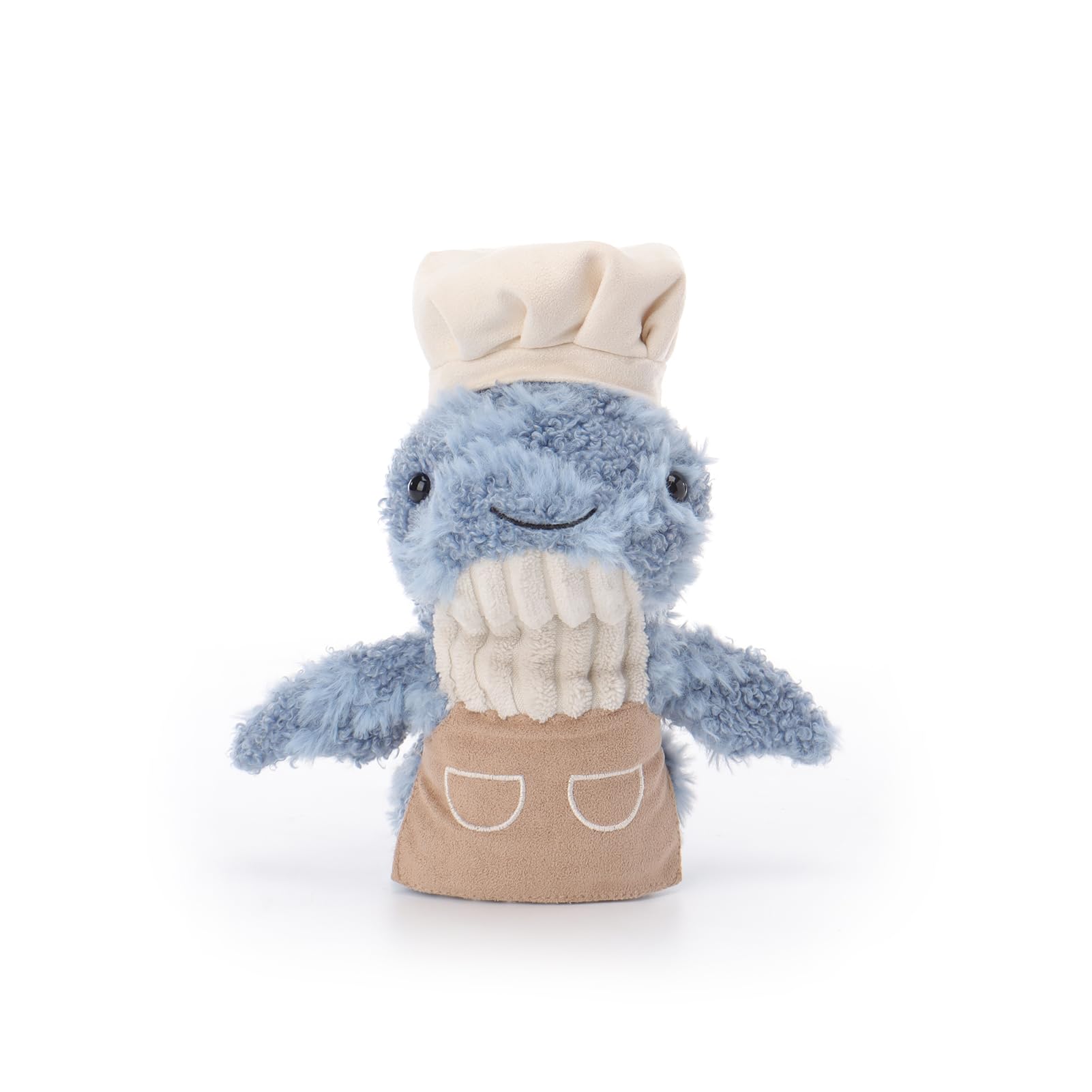 Apricot Lamb Cook Whale Plushies Stuffed Animals for Baby Girl and Boy Soft Cute Plush Toys for Kids 7.9 Inches - Image 3