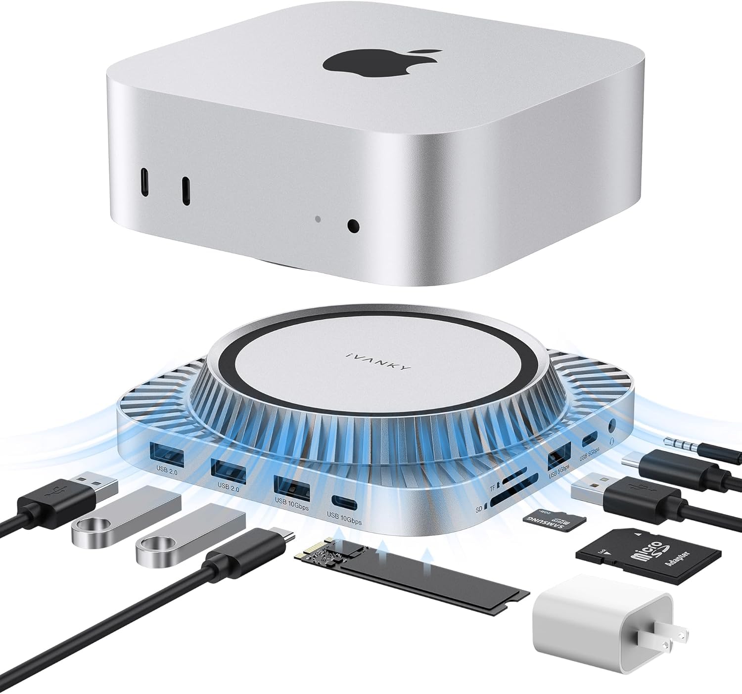 Amazon.co.jp: Docking Station iVANKY 13 イン 1 Mac mini M4
