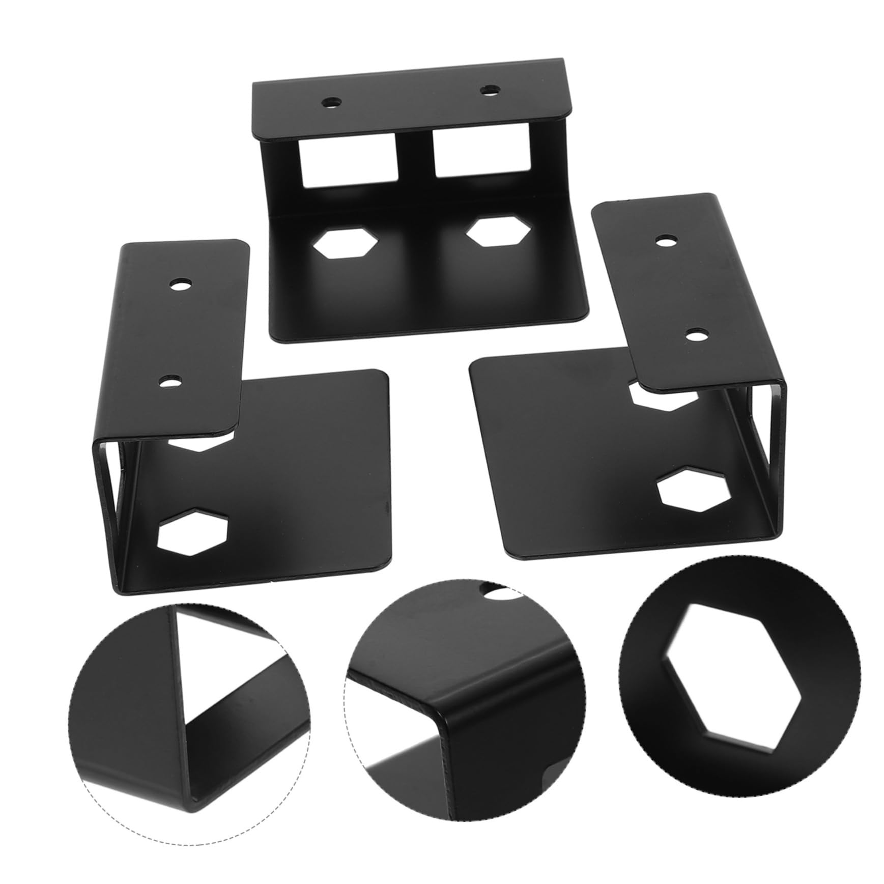 HAPINARY 2sets Under Desk Keyboard Holder Laptop Bracket Protective Pads Storage Rack for Laptops Keyboards and Cables Versatile Organization for