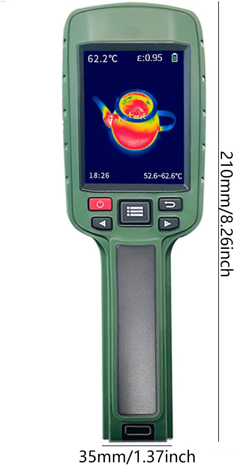 高解像度のインフレーアサーマルイメージングカメラワイド温度範囲20 〜400℃、充電式バッテリーサーマルイメージングカメラ