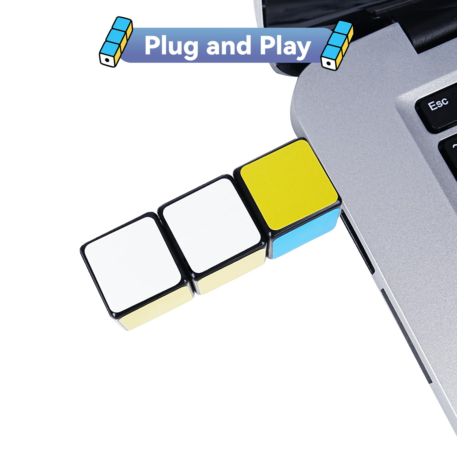 LEIZHAN Carino USB Flash Drive Computer Memory Stick USB Pendrive per insegnanti, studenti, famiglia e amici (32GB, Magic Cube)