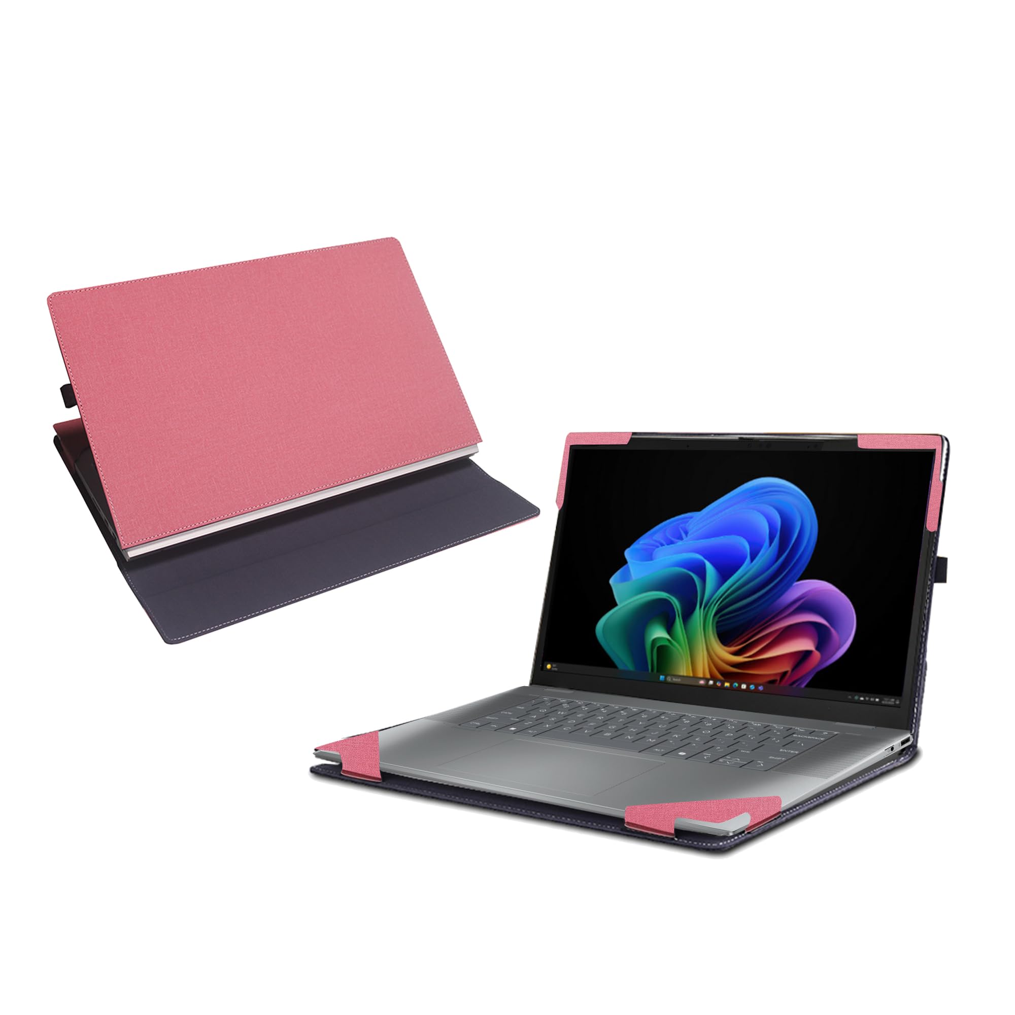 Funda para HP OmniBook X Flip 14 de piel rosa 8