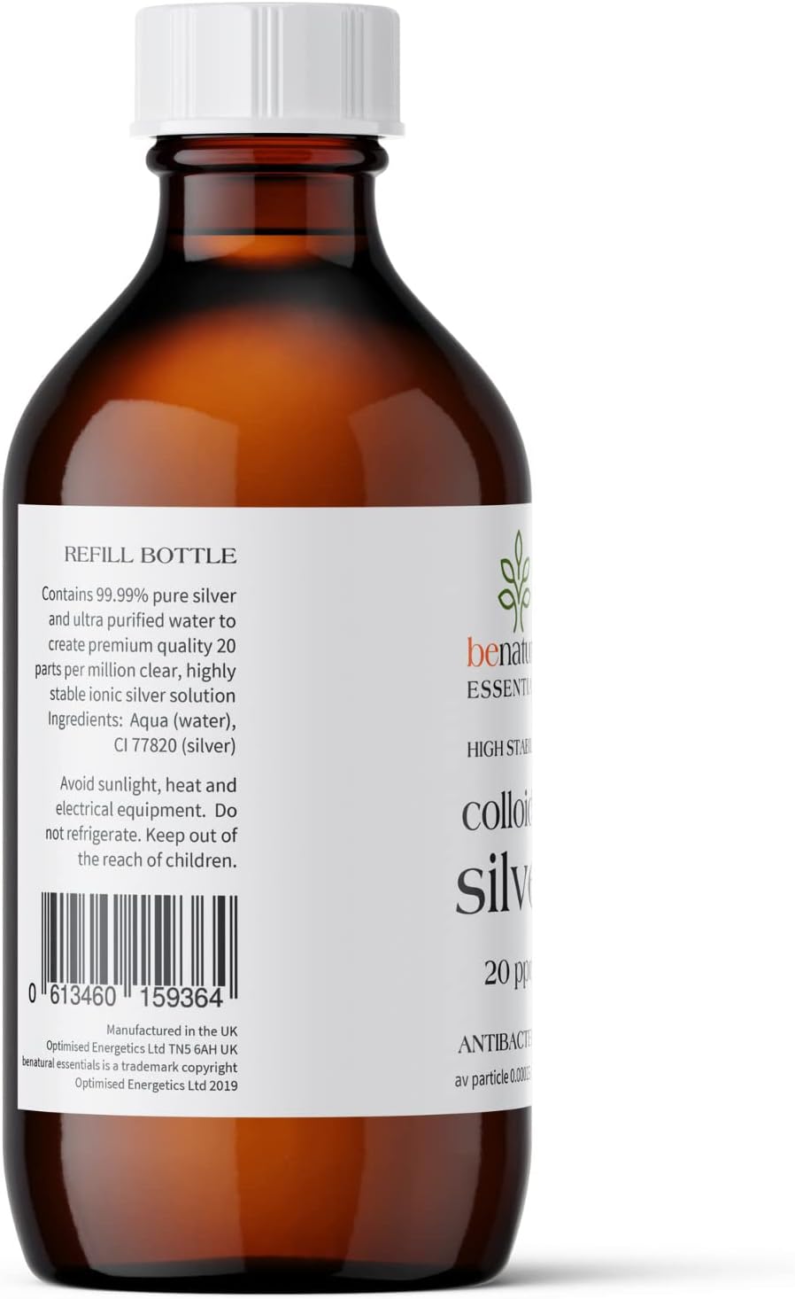 Benatural Essentials Colloidal Silver 300ml Bottle, Clear, 300 ml (Pack of 1) - Image 4