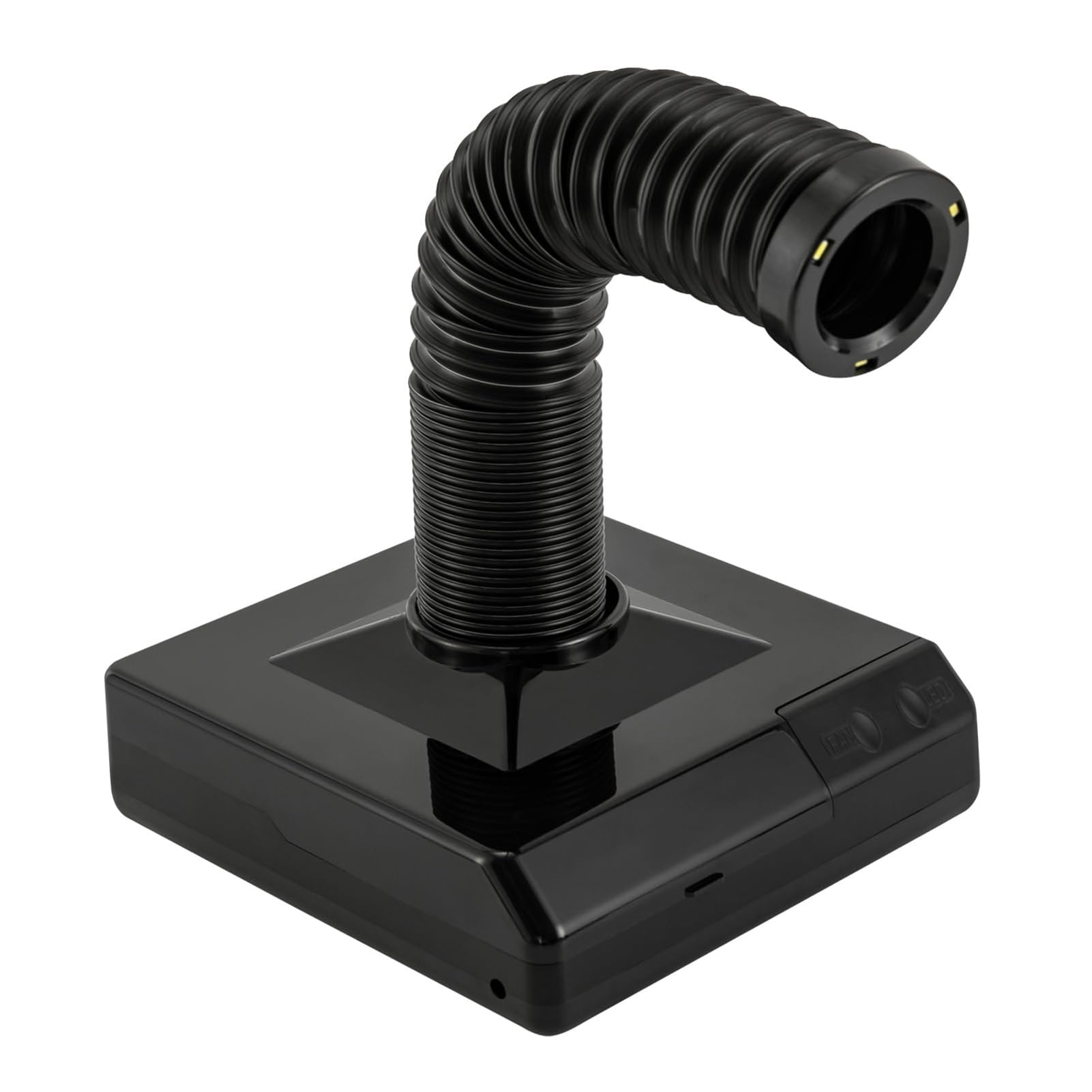 SenhE Dental-Polierstaubsauger, 60W Dental Staubsauger, Hocheffiziente 360°-Absorption, Mit Ventilator Und LED-Teleskoprohr-Winkeldesign für Dentallabor