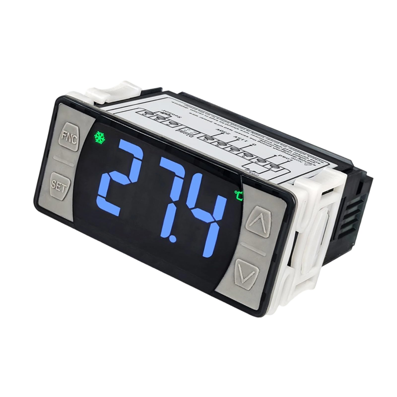 Accuracy Digital Thermostats with 30amp Load & Large Screens Quick Fixing for Commercial Cooling Applications Double Temperature Control Device