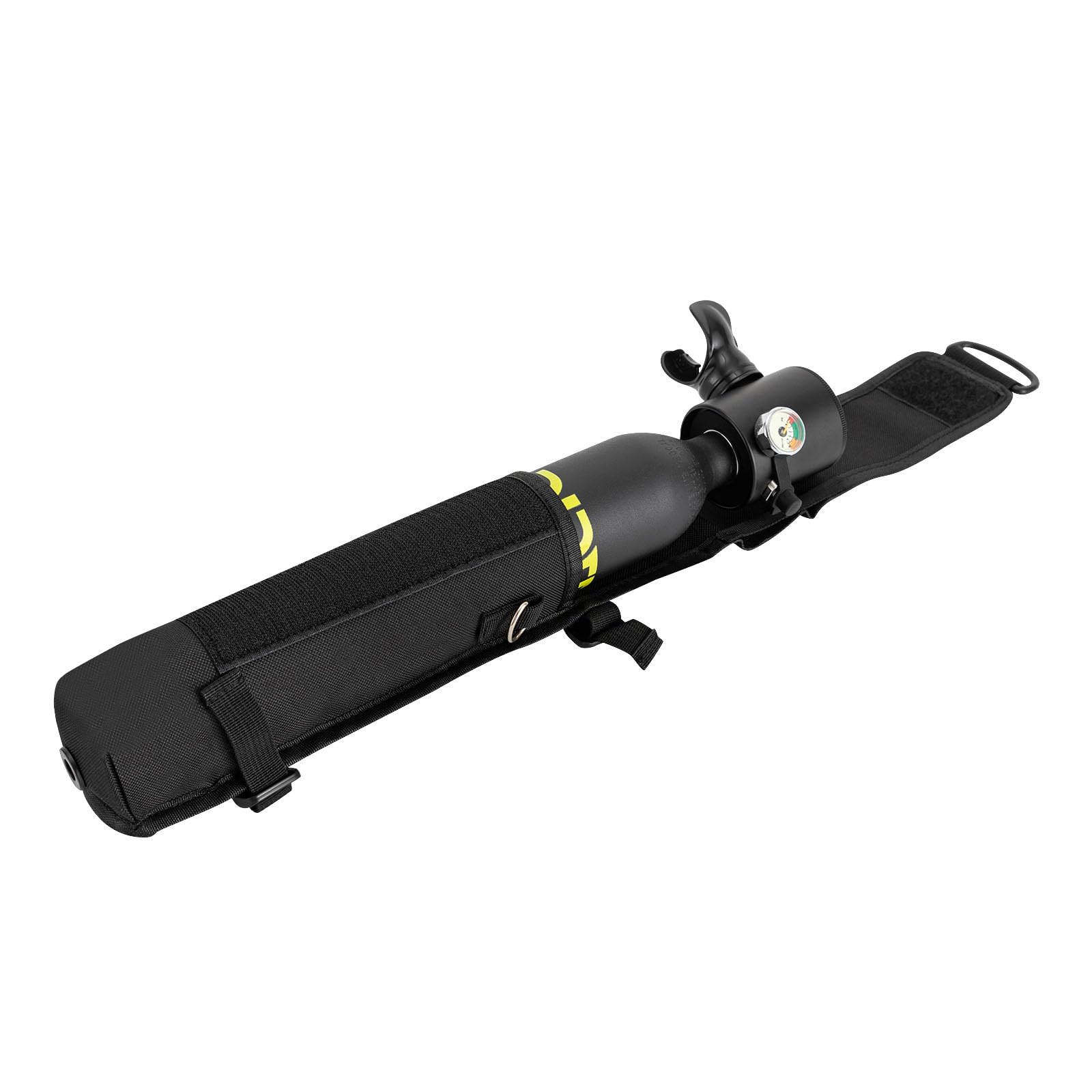 Lot de 2 mini bouteilles de plongée de 0,5 l pour la plongée en eau plate, support du réservoir de poumon, 5 à 10 minutes, respiration sous-marine, petit cylindre de plongée pour la