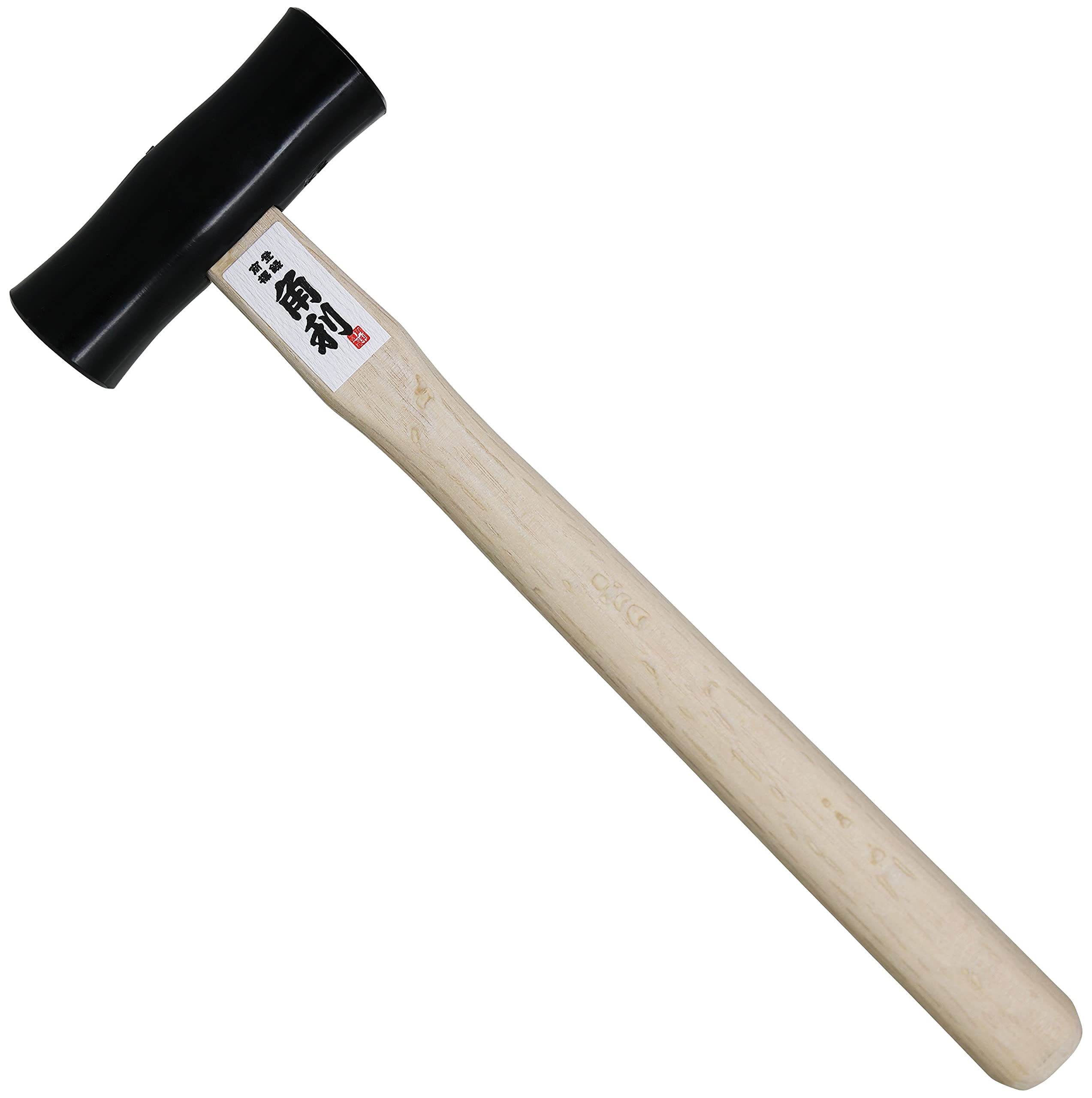 KAKURI Martillo cincel 570 g, martillo japonés para carpintería para cincel, avión, clavo, cabeza redonda de acero al carbono japonés, color negro, fabricado en Japón