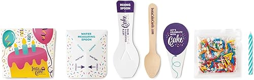 Miniatura 5 de Tarjeta de cumpleaños con texto en inglés Happy Birthday Let's Celebrate with Cake Teal incluye taza de una sola porción para pastel (limón zesty)