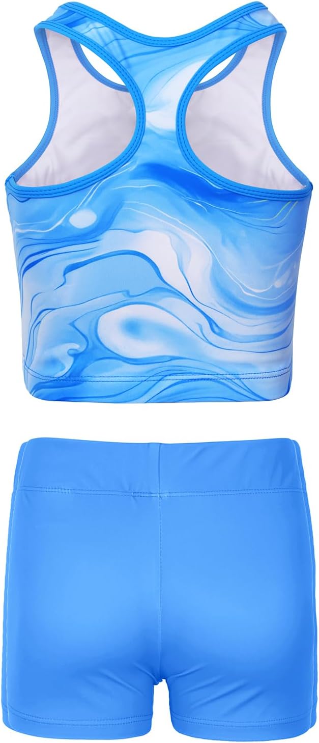 MODAFANS Gymnastics Leotards for Girls With Shorts Tumbling Dance Unitards Biketards Activewear - Image 3