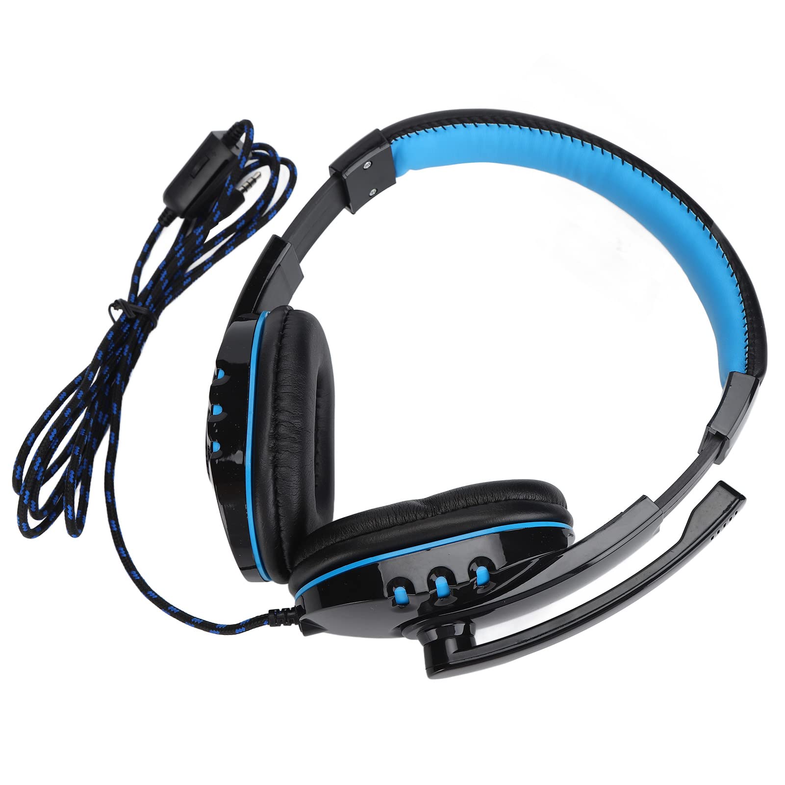 Casque de jeu filaire avec micro réglable, haute qualité sonore, HiFi, stéréo, suppression du bruit, cache-oreilles confortables, prise jack 3,5 mm, pour téléphones portables PUBG PC