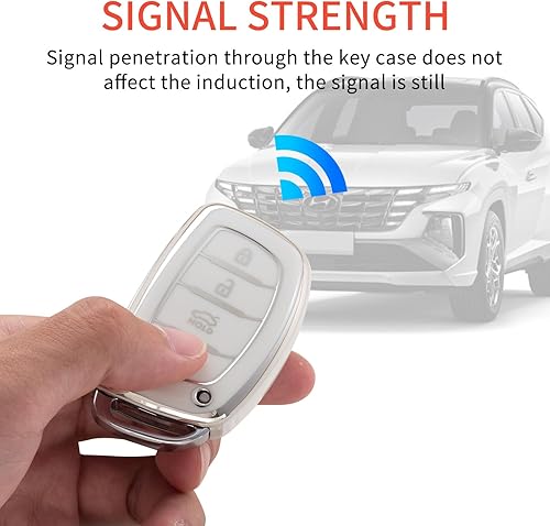 Miniatura 10 de YO&YOYE Funda para llavero Kia, funda de TPU suave para llave Kia Sedona Rio Optima Soul Sportage Sorento Carens Flip Key