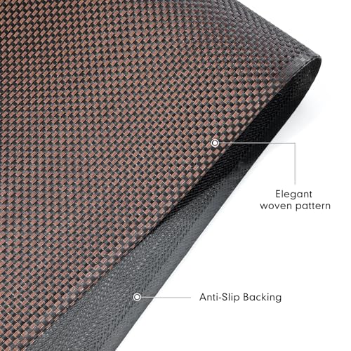 Image of Sycoodeal Chair Mat, 40 inch x 48 inch Office Chair Mat for Hardwood and Tile Floor, Heavy Duty Floor Protector for Rolling Chairs, Non-Slip,Computer Mat for Home Office(Brown)