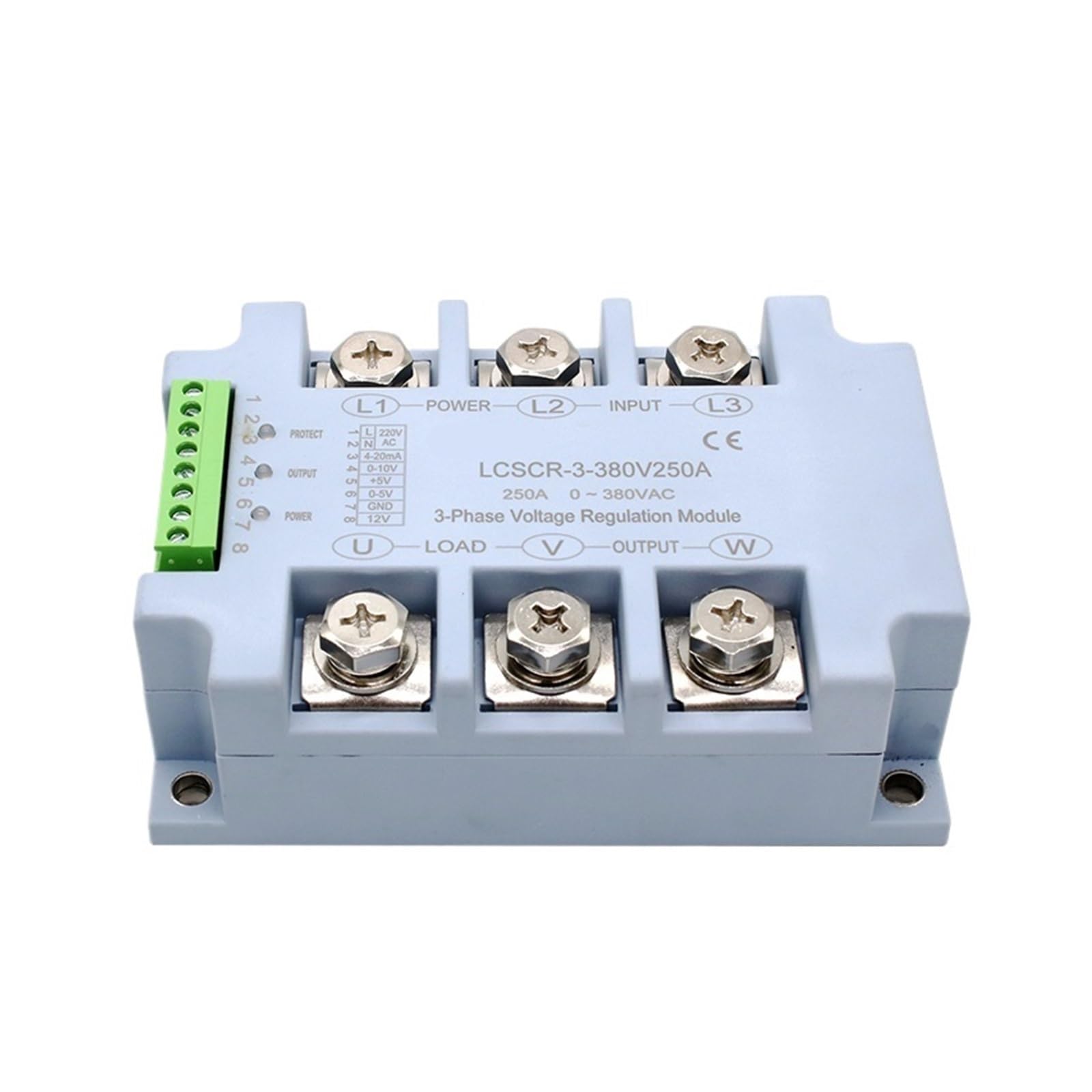 CXFCIHFT AC Voltage Regulator 380V 150a-450a 3-phase Fully Isolated Voltage Regulator Module Thyristor Voltage Regulator(150A)