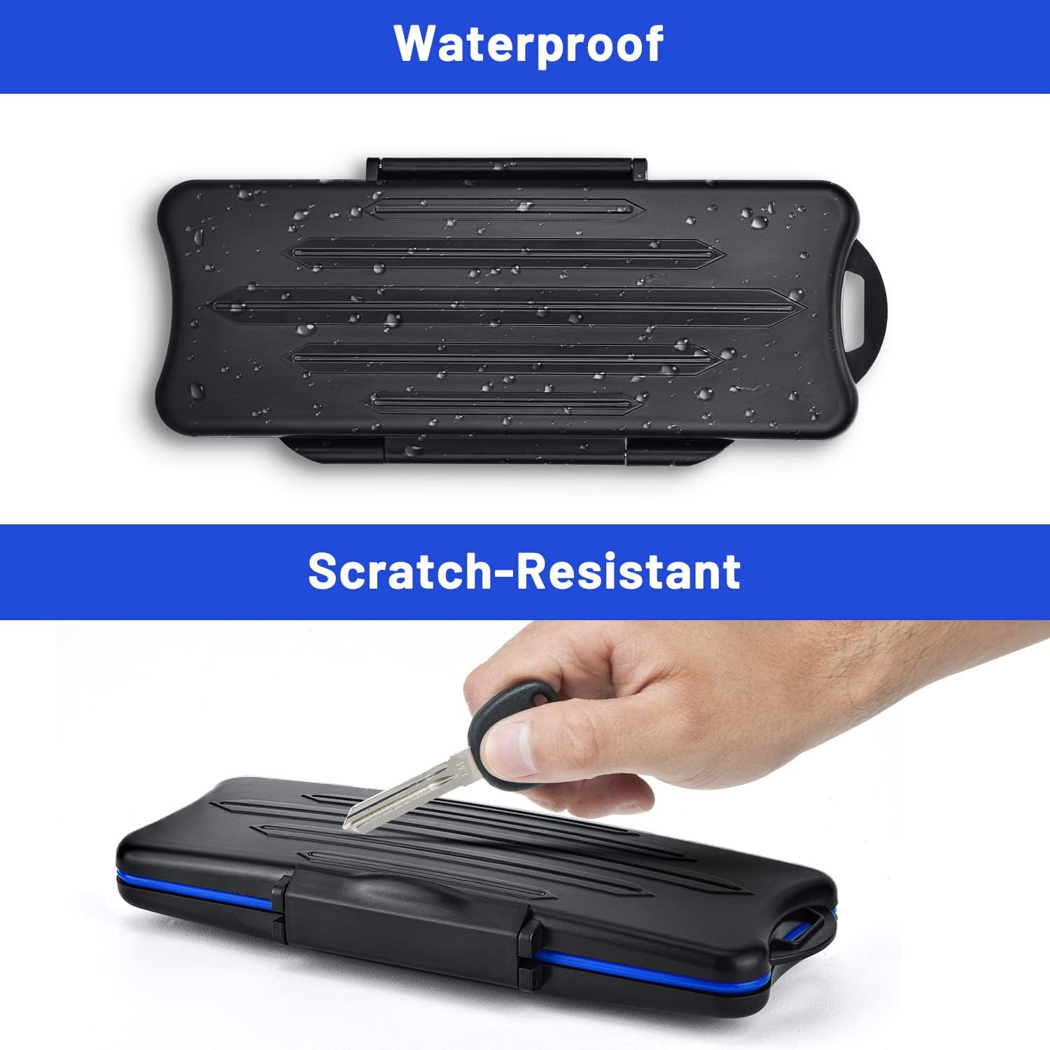 Switch Game Holder, Younik Switch Game Card Case Compatible with NS Switch, Portable Game Memory Card Storage with 16 Card Slots, 16 Micro SD Cards Holder
