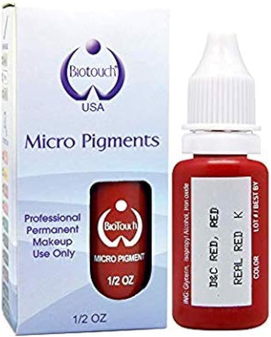 MICROBLADING SUPPLIES Permanent Makeup Pigment Cosmetic Tattoo Ink LARGE Bottle pigment professional permanent makeup supplies Eyebrow Lip Eyeliner microblading supplies 15 ml (Real Red)