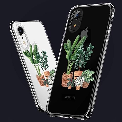Miniatura 3 de CARLOCA Funda compatible con iPhone XR, diseño de cactus de plantas de verano transparente con diseño de plástico transparente para iPhone XR, funda