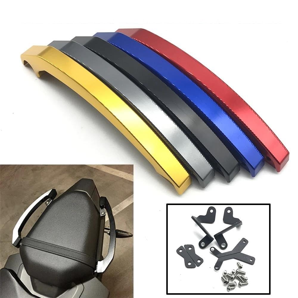 Poignées de Maintien pour Moto pour MT-07 FZ-07 MT07 FZ07 2014-2017 Barres D’Appui Arrière De Moto Siège Passager Poignée Rail Accoudoir(Noir)