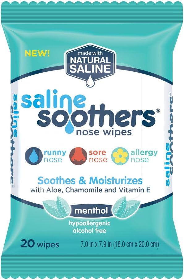 Wet Wipes for Face, Nose, Hands and Eyes, Allergy Relief