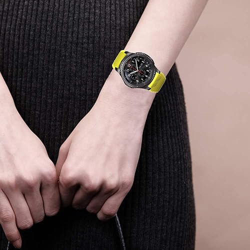 Miniatura 3 de Bands for Samsung Gear S3 FrontierClassic Watch Silicone Bracelet, Sports Silicone Band Strap Replacement Wristband For Samsung Gear S3 Frontier S3
