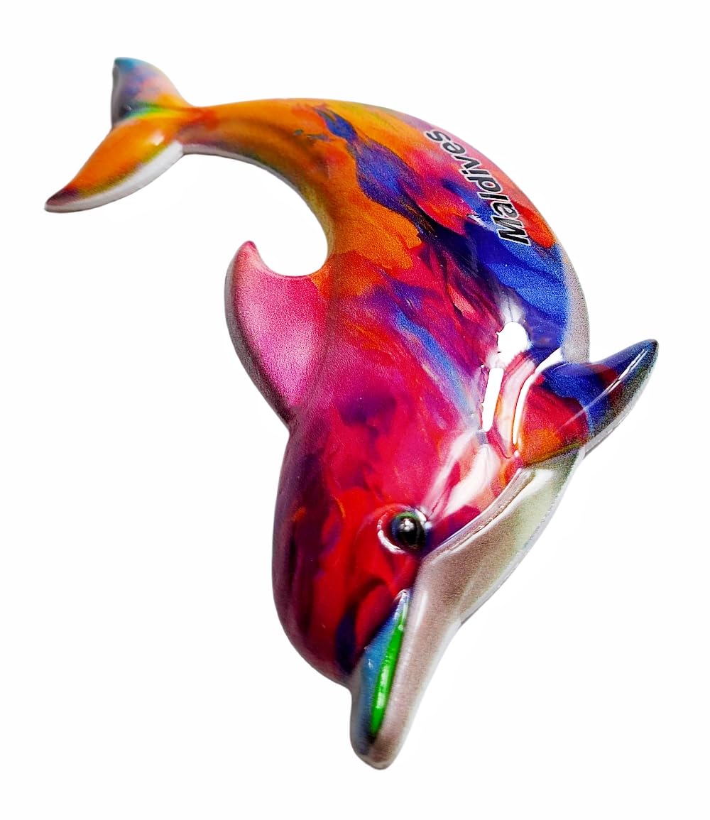 Calamita da frigorifero 3D Maldive, souvenir da viaggio, decorazione per frigorifero, collezione artigianale