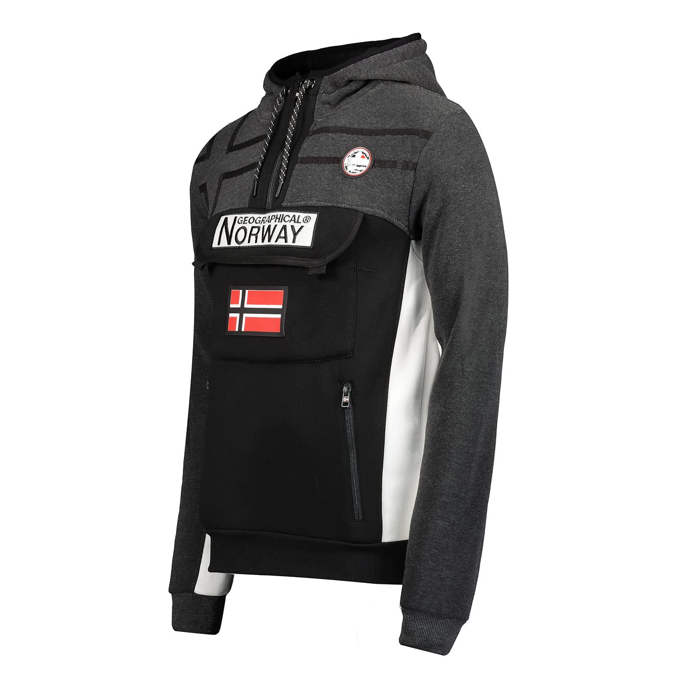 Geographical Norway- Sudadera con Capucha de Manga Larga Fitakol