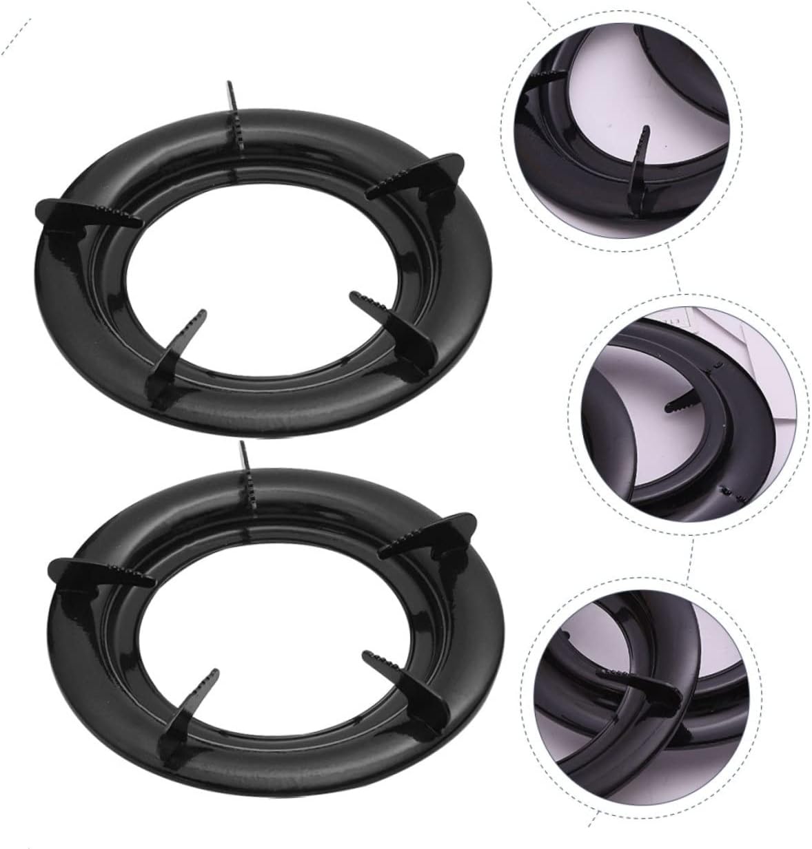 Gadpiparty 3pcs Gas Stove Bracket for Stove Grates Wok Rack Support Easy to Install