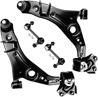 SCITOO 4-Pc Front Suspension Kit: Lower Control Arms w/ Ball Joints & Sway Bar Links for 2007-2015 Ford Edge Lincoln MKX