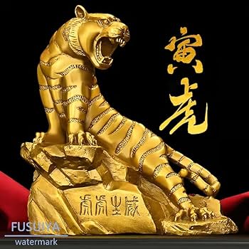 Amazon.co.jp: [虎虎生威 ] とら 寅 風水グッズ 真鍮工芸品 運気