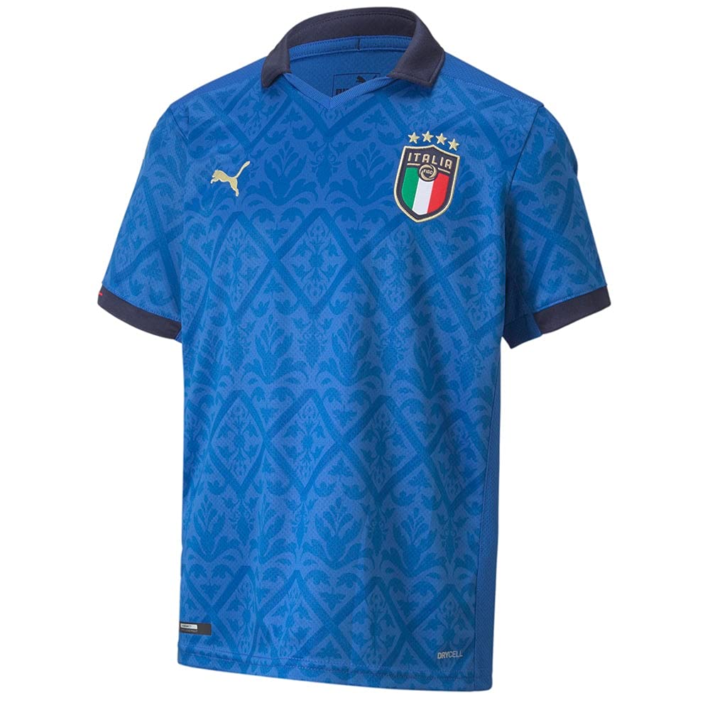 PUMA - Kids FIGC Home Shirt Replica Jr, Size: X-Large, Color: Team Power Blue/Peacoat
