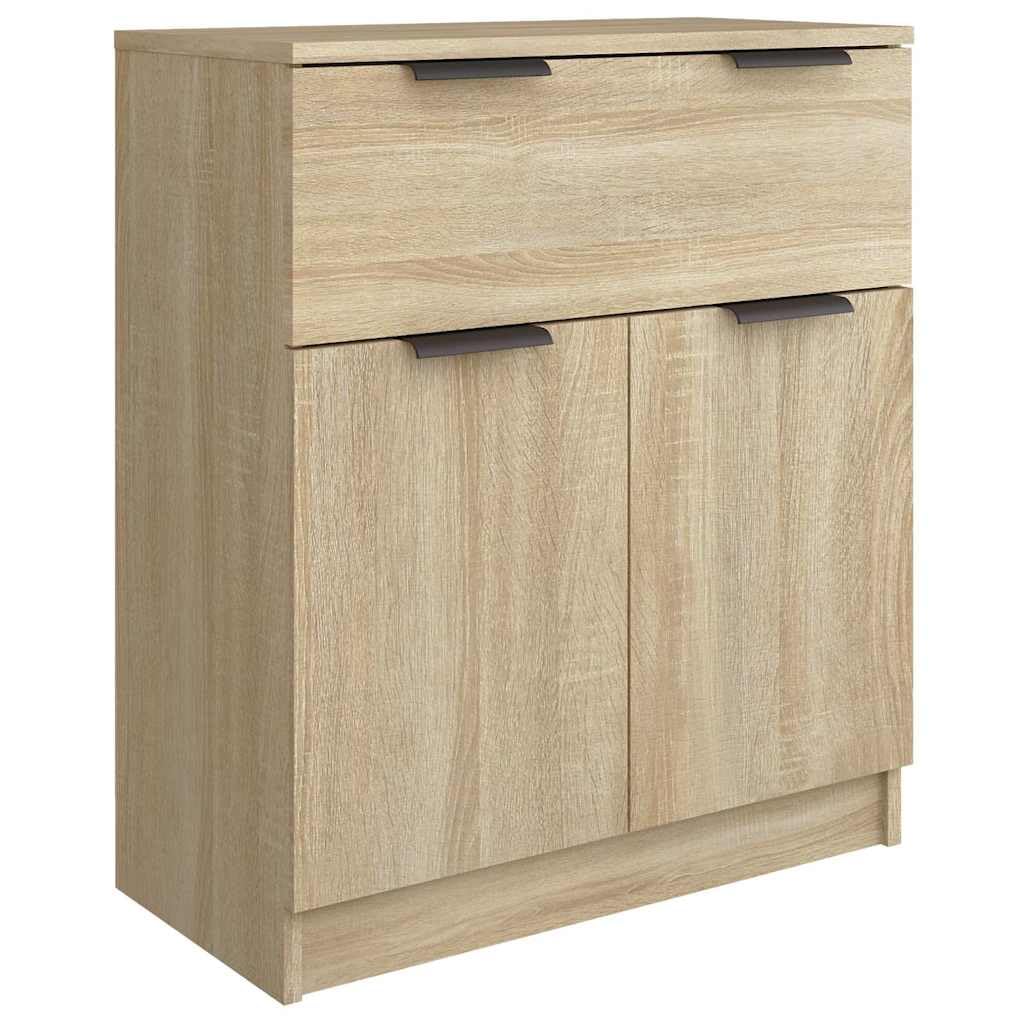 Credenza in rovere Sonoma, 60 x 30 x 70 cm, comò con cassetto