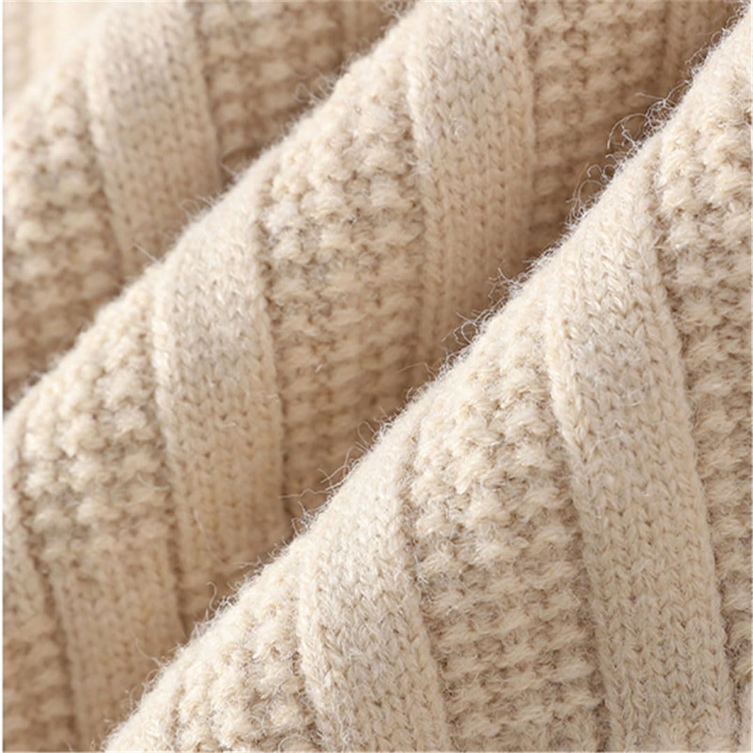 Maglione da uomo a collo alto lavorato a maglia pullover casual