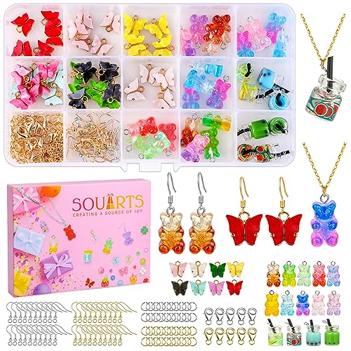 Souarts Butterfly Charms for Jewelry Making Butterfly Charms Colorful Bear Candy Pendant Enamel Butterfly Pendant for DIY Jewelry Earring Bracelet Necklace Making Souarts Butterfly Charms for Jewelry Making Butterfly Charms Colorful Bear Candy Pendant Enamel Butterfly Pendant for DIY Jewelry Earring Bracelet Necklace Making