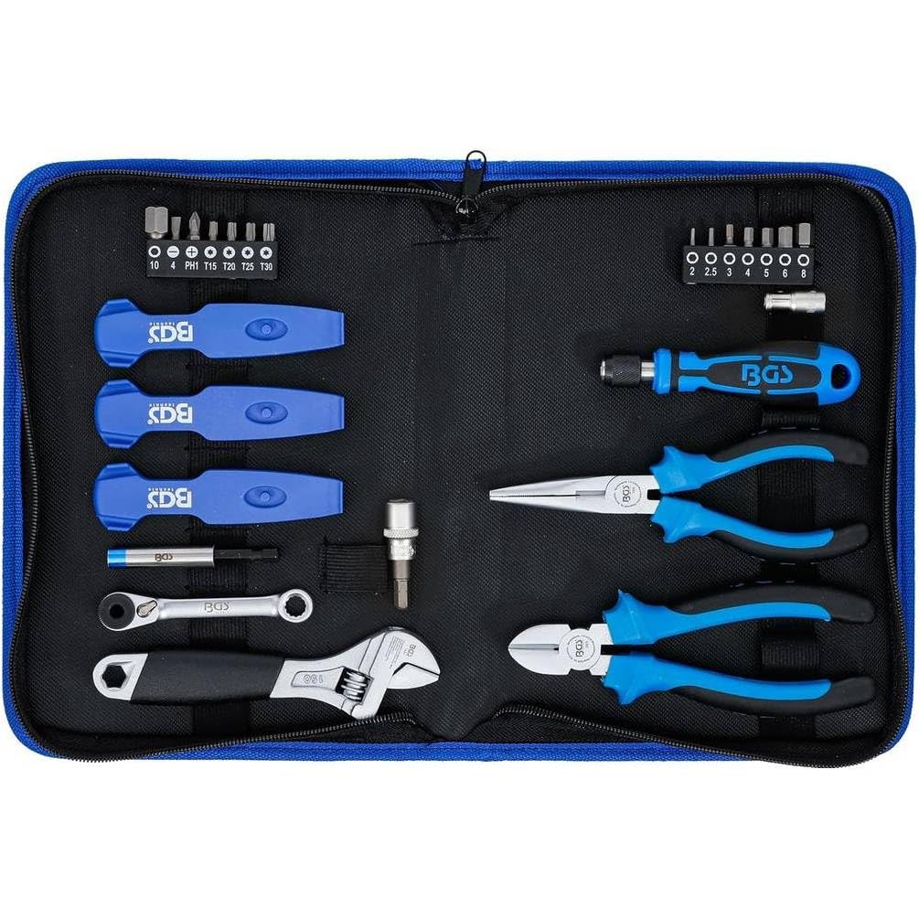 Juego de herramientas para bicicletas, 26 unidades, kit completo y versátil, reparaciones fáciles y rápidas - D-Work