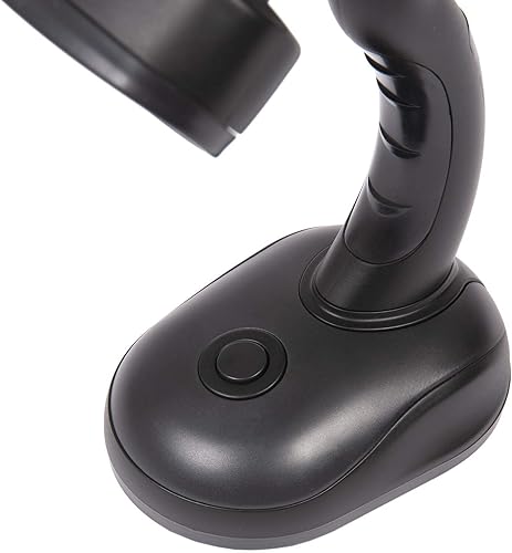 Miniatura 6 de Juego de 2 lámparas LED negras de lectura de escritorio y lámpara de estudio portátil con 12 bombillas LED y lámpara de estudio brillante para