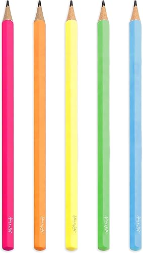 Miniatura 2 de Ashton and Wright - Lápices de grafito clásicos #2 - Barriles de colores neón - Paquete de 10