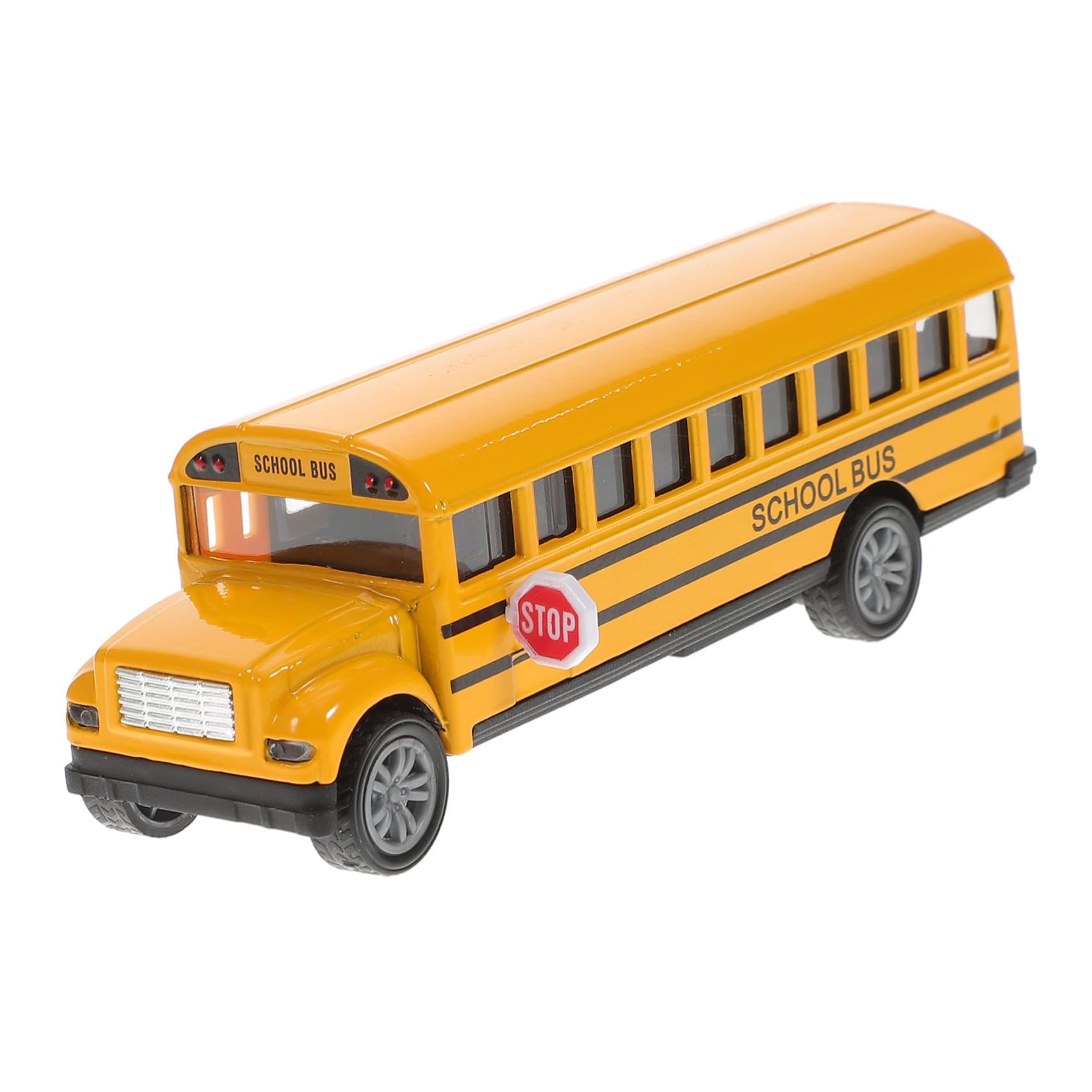 SUPVOX Jouet de Bus Scolaire pour Tout-Petits en Alliage, Lot de 2, Jaune