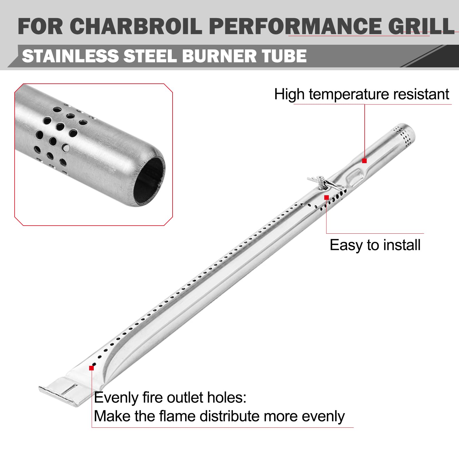 463347519 463243518 Części do grilla Charbroil 5 palników Grill Części zamienne Charbroil Performance 463275517 463373019 463347518 Części do grilla namioty grzewcze G470-0004-W1A G321-4C00-Palnik W1