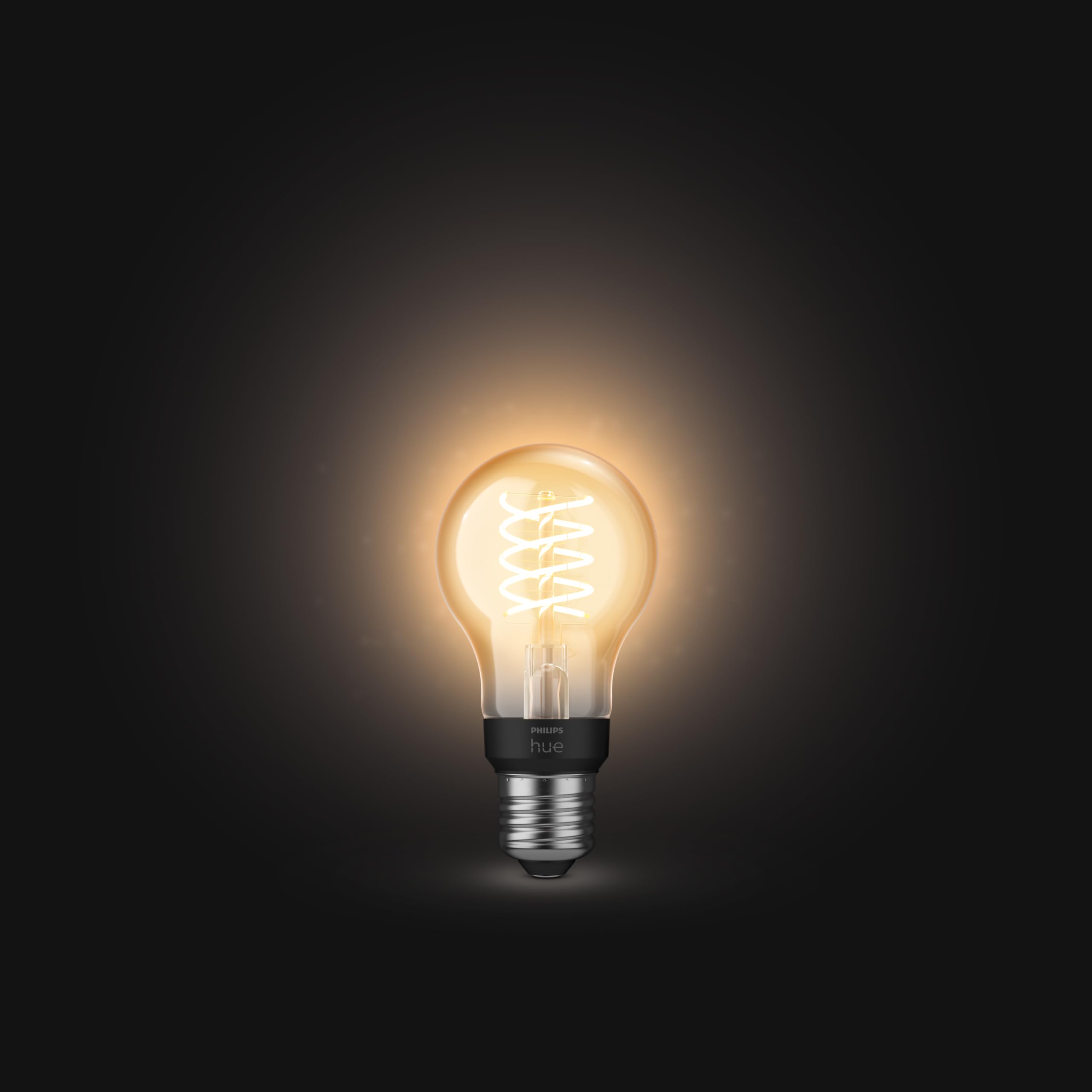 Philips Hue Bellini Wandleuchte Außen Down (Schwarz) | Außenleuchte - E27 - Warmweiß - Hue White Filament
